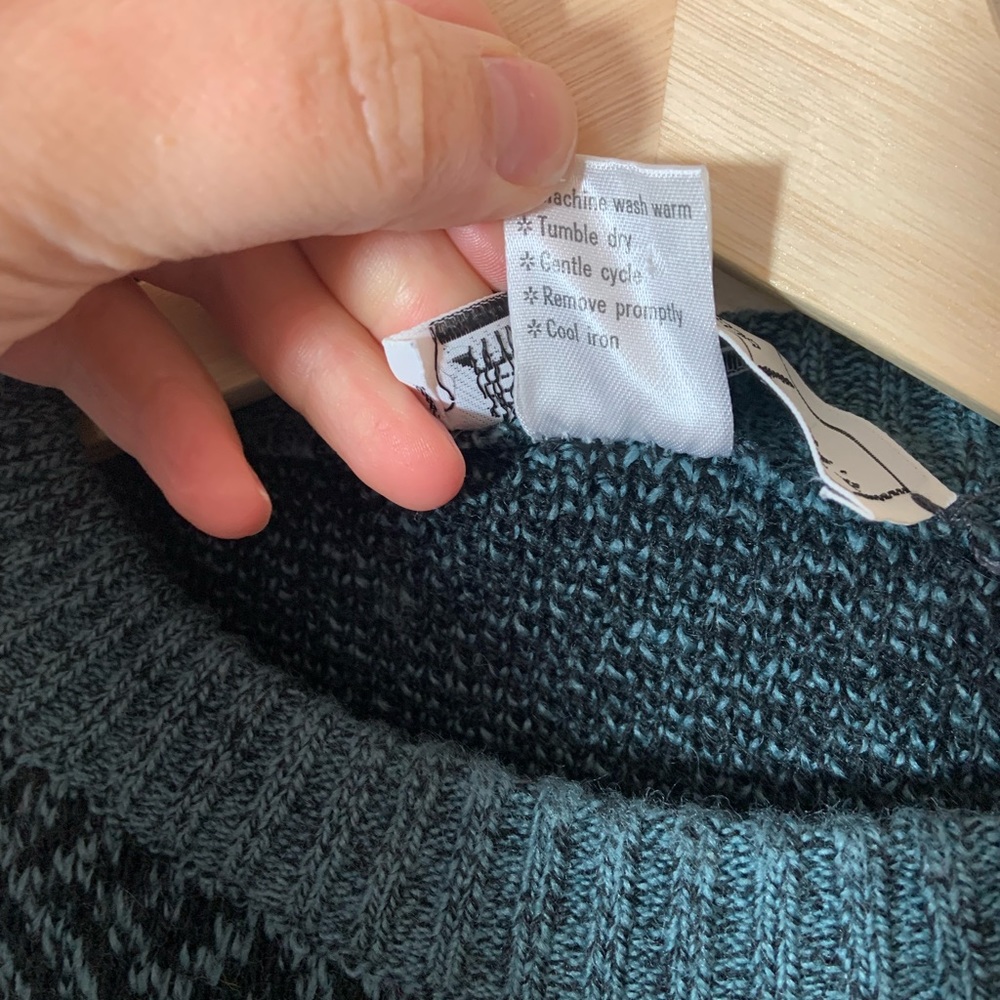 Vintage | Italian wool blend Nordic print sweater - Picture 3 of 4